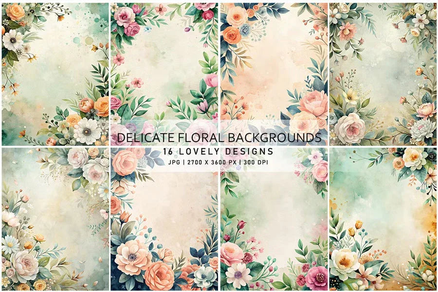 Delicate Floral Backgrounds