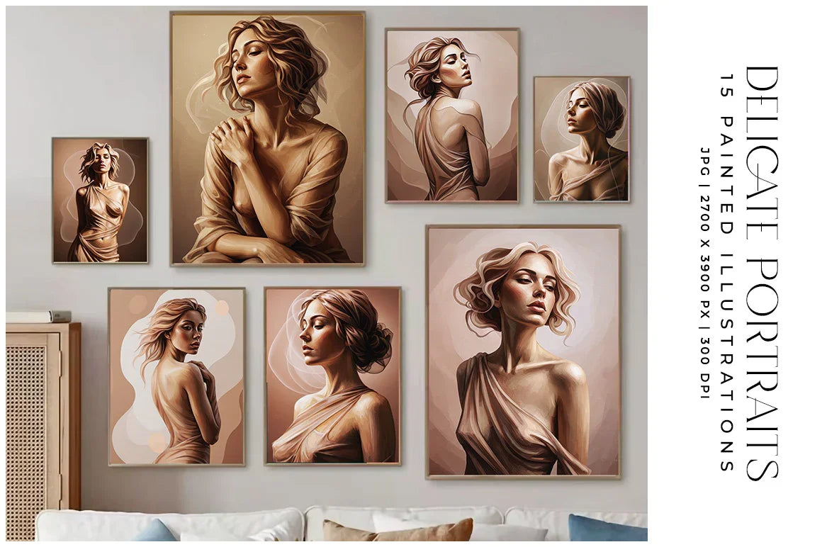 Delicate Portraits - Women - CraftNest - Digital Crafting and Art