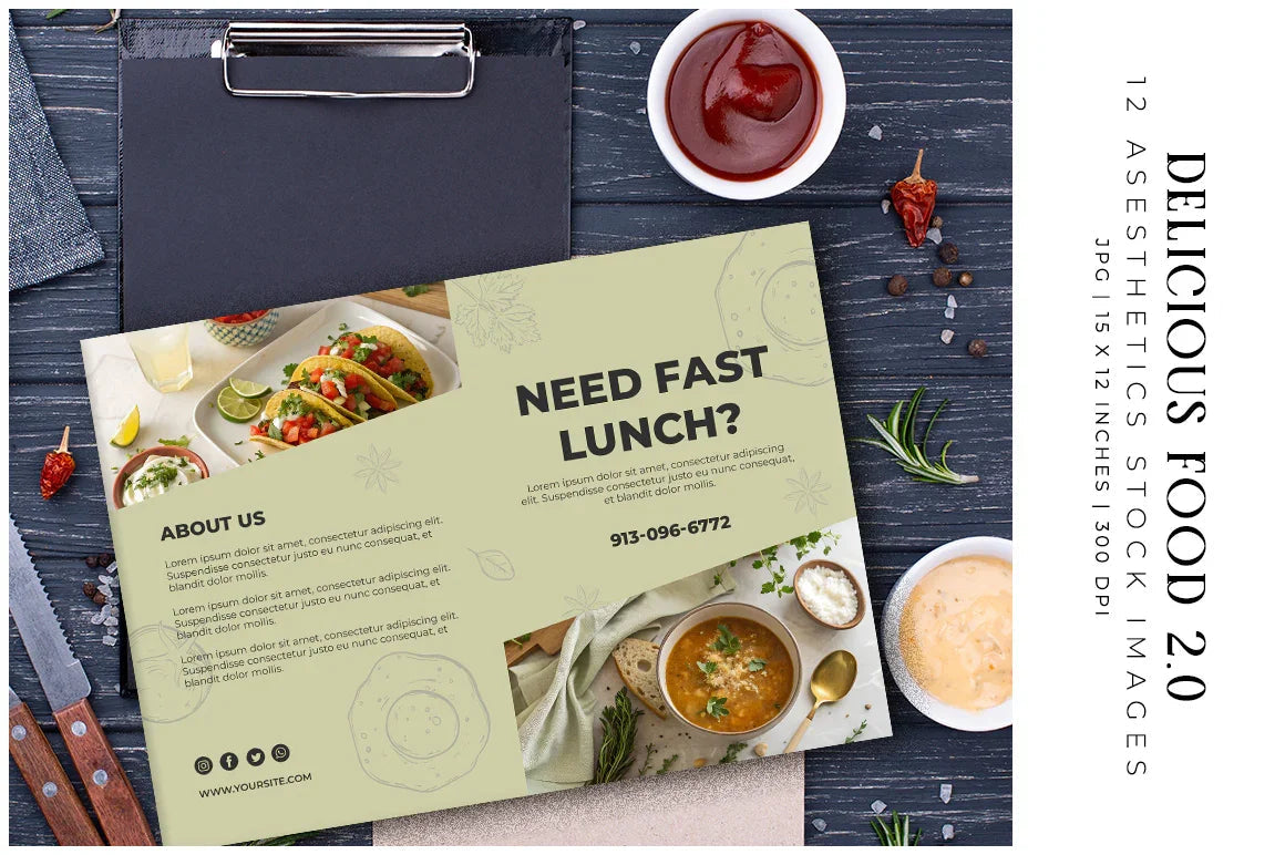 Delicious Food V2 - Stock Images - CraftNest - Digital Crafting and Art