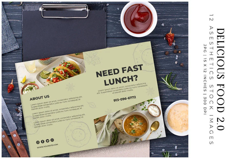 Delicious Food V2 - Stock Images - CraftNest - Digital Crafting and Art