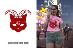 Demon Cat SVG Bundle Clipart - CraftNest - Digital Crafting and Art