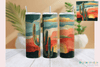 Desert Cactus Neon Western Tumbler Wrap Bundle