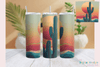 Desert Cactus Neon Western Tumbler Wrap Bundle