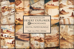 Desert Explorer Junk Journal Papers - CraftNest - Digital Crafting and Art