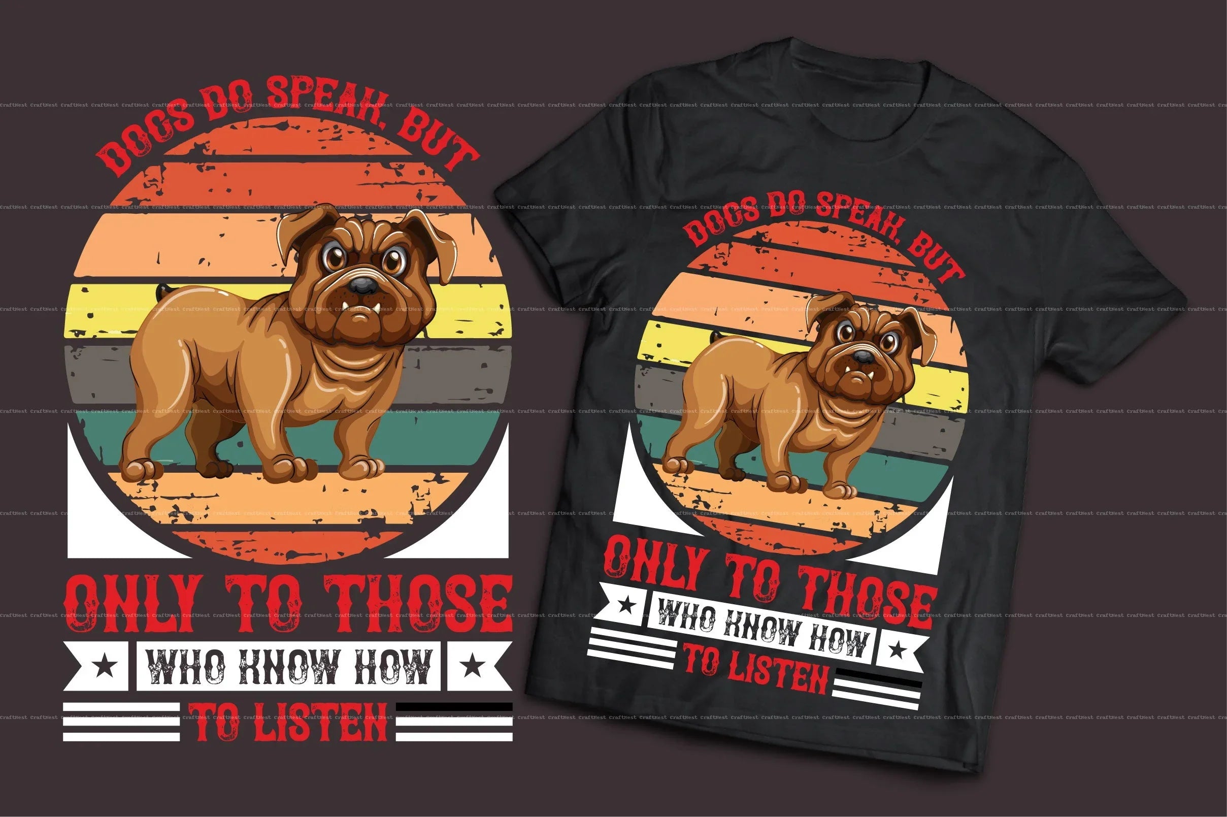 Dog T-Shirt Design SVG Bundle - CraftNest - Digital Crafting and Art