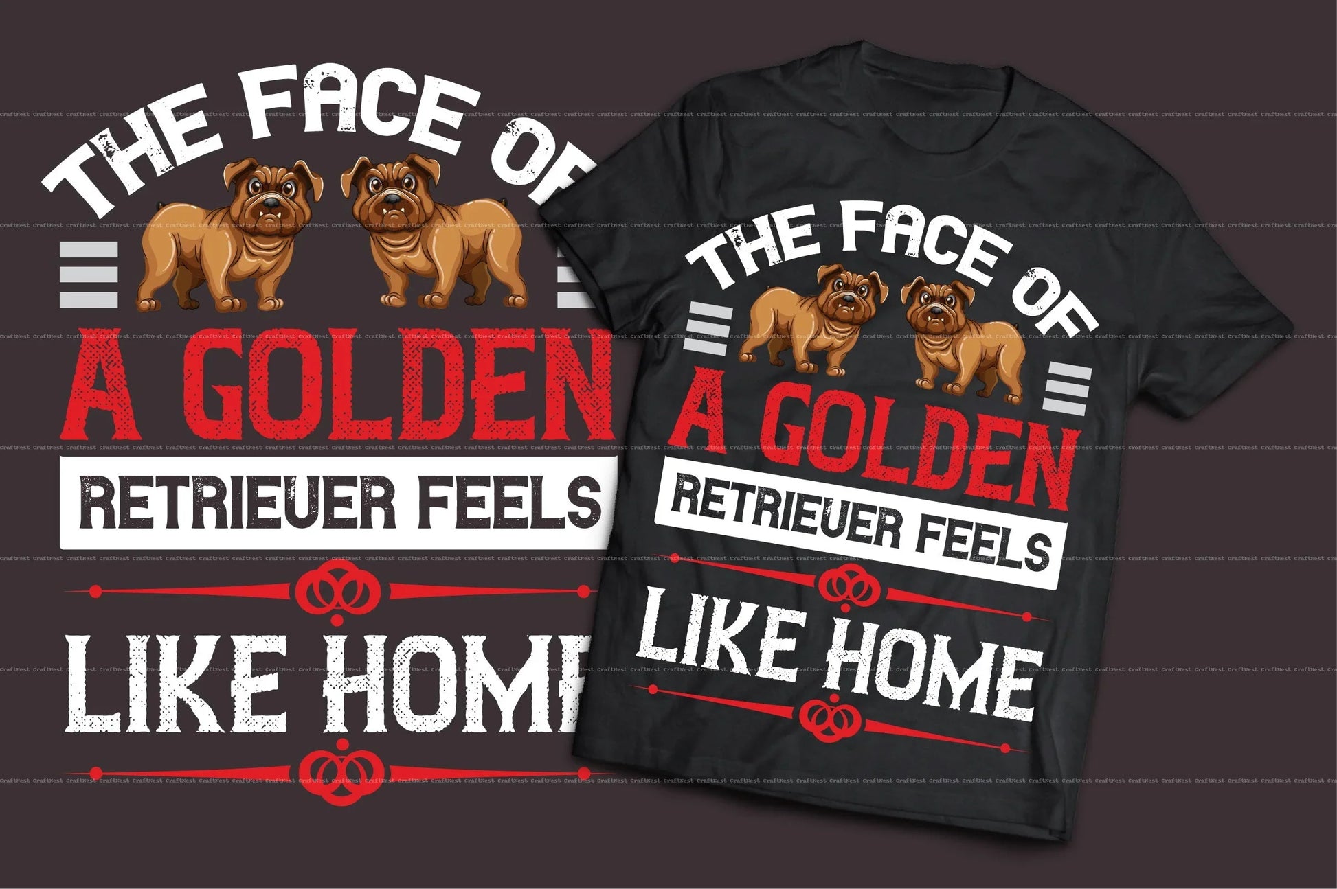 Dog T-Shirt Design SVG Bundle - CraftNest - Digital Crafting and Art