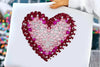 Diamond Glitter Valentine Heart Clipart Bundle