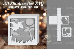 Dinosaur 3D Papercut Shadow Box SVG Bundle - CraftNest - Digital Crafting and Art