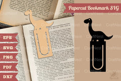 Dinosaur Papercut Bookmark SVG Bundle - CraftNest - Digital Crafting and Art