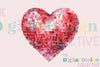 Valentine's Day Disco Ball Heart Clipart Bundle