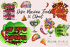 Disco Food T-Shirt Design Bundle Clipart