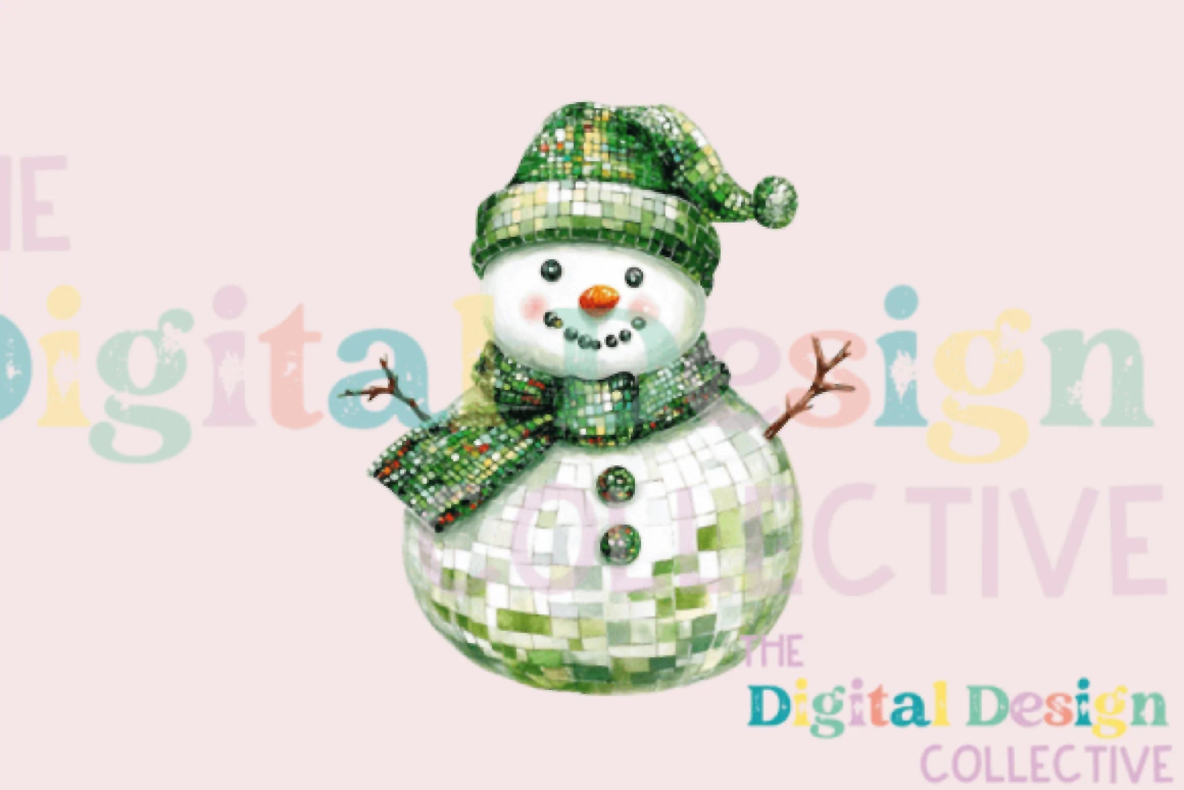 Festive Disco Snowman Christmas Clipart Bundle - CraftNest - Digital Crafting and Art