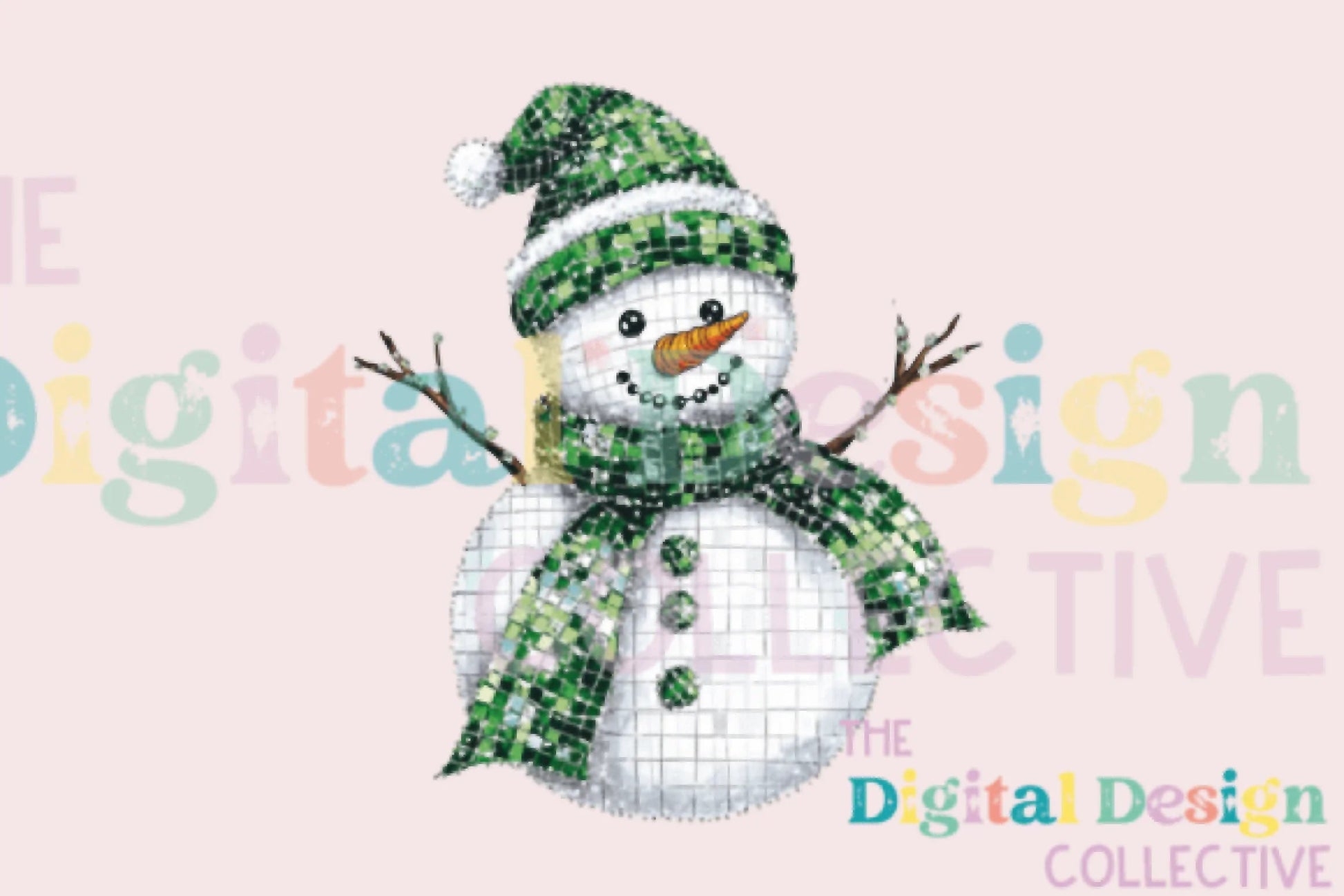 Festive Disco Snowman Christmas Clipart Bundle - CraftNest - Digital Crafting and Art