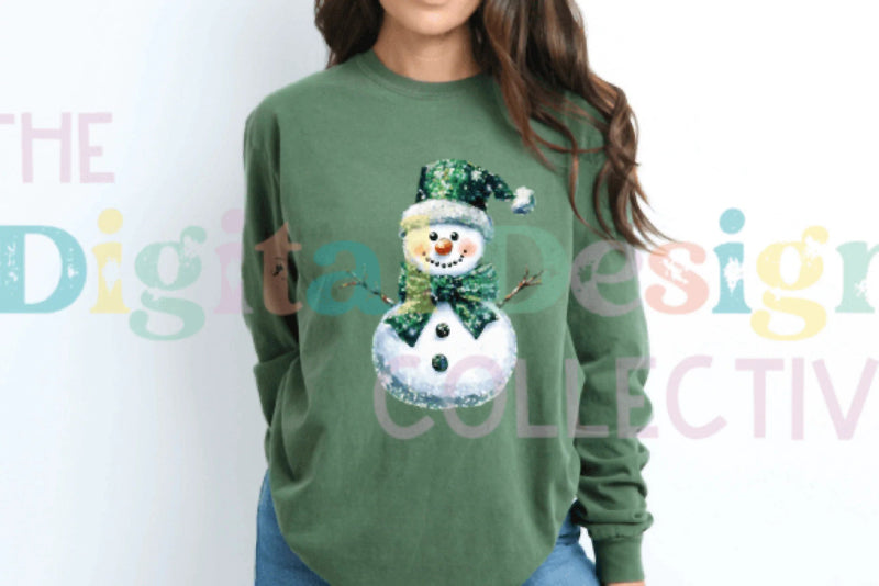 Festive Disco Snowman Christmas Clipart Bundle - CraftNest - Digital Crafting and Art