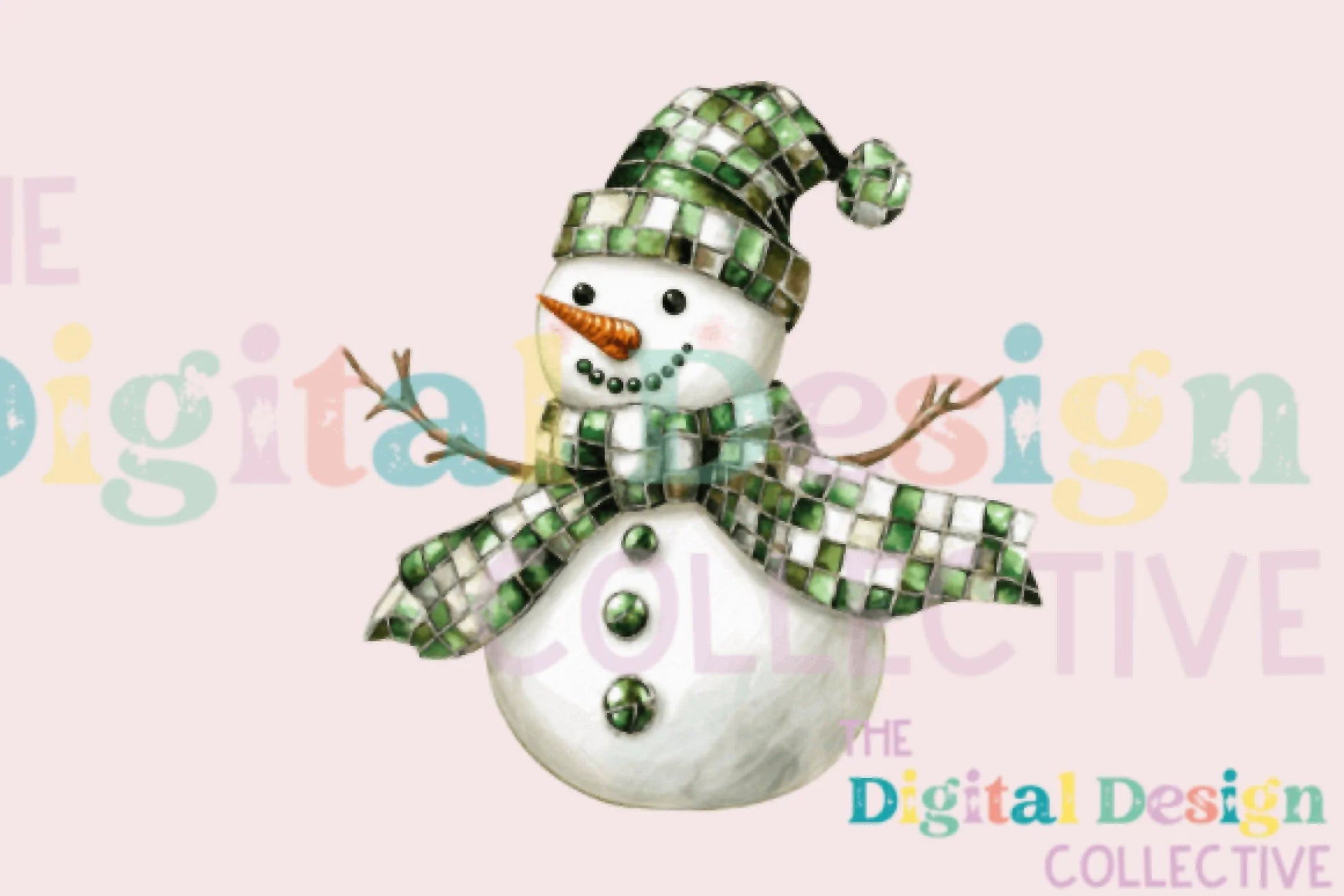 Festive Disco Snowman Christmas Clipart Bundle - CraftNest - Digital Crafting and Art