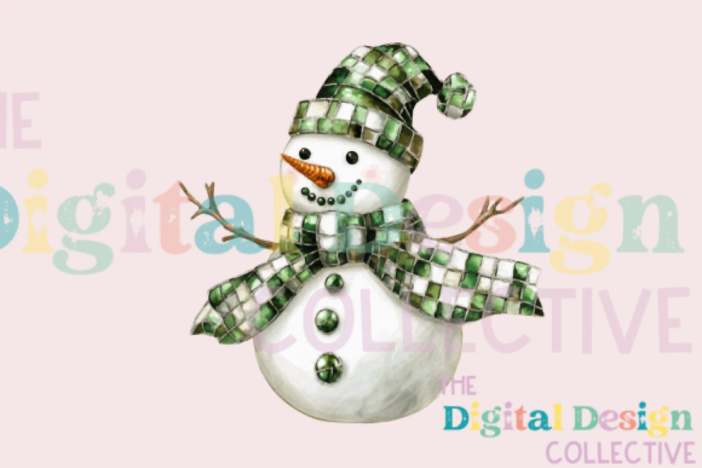 Festive Disco Snowman Christmas Clipart Bundle - CraftNest - Digital Crafting and Art