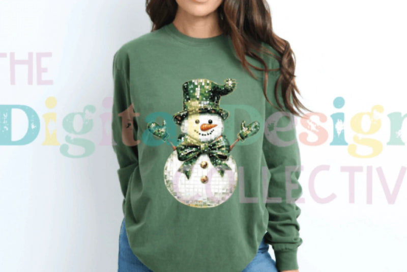 Festive Disco Snowman Christmas Clipart Bundle - CraftNest - Digital Crafting and Art