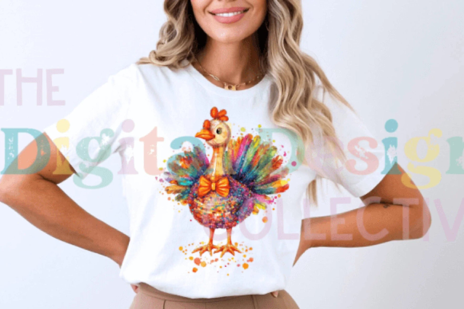 Disco Turkey Thanksgiving Clipart Bundle - CraftNest - Digital Crafting and Art