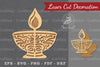 Diwali Lamp Laser Cut Decoration Clipart Bundle