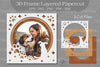 Dog 3D Frame Layered SVG Bundle