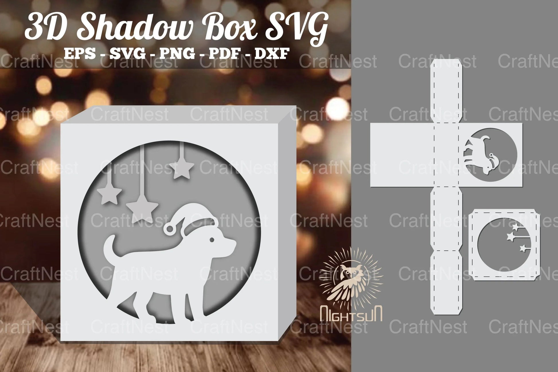 Dog 3D Papercut Shadow Box Clipart Bundle - CraftNest - Digital Crafting and Art