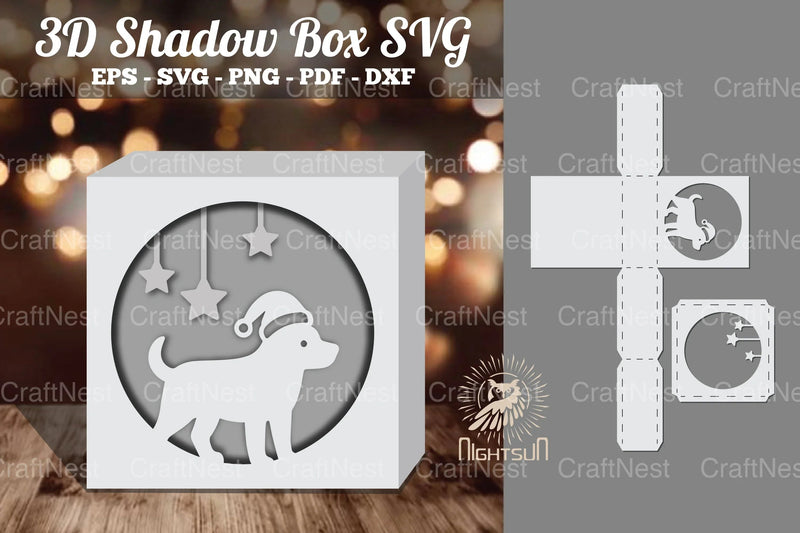 Dog 3D Papercut Shadow Box Clipart Bundle - CraftNest - Digital Crafting and Art
