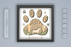 Beagle Dog Breed Papercut SVG Bundle - CraftNest - Digital Crafting and Art