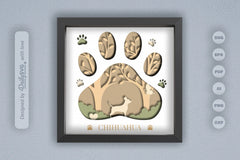 Chihuahua Dog Breed Papercut SVG Bundle - CraftNest - Digital Crafting and Art