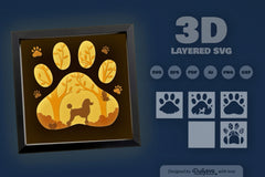 Poodle Papercut SVG Bundle - CraftNest - Digital Crafting and Art