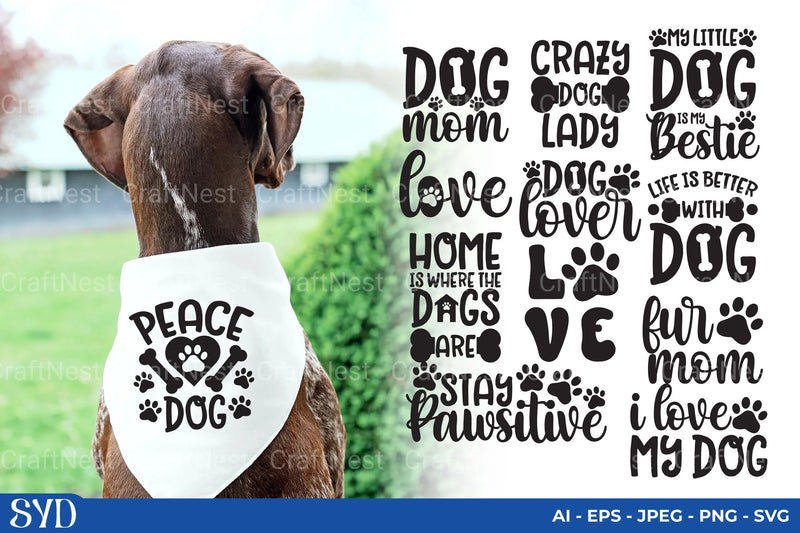 Dog SVG Bundle - CraftNest - Digital Crafting and Art