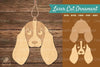 Dog Head Laser Cut Ornament Clipart Bundle
