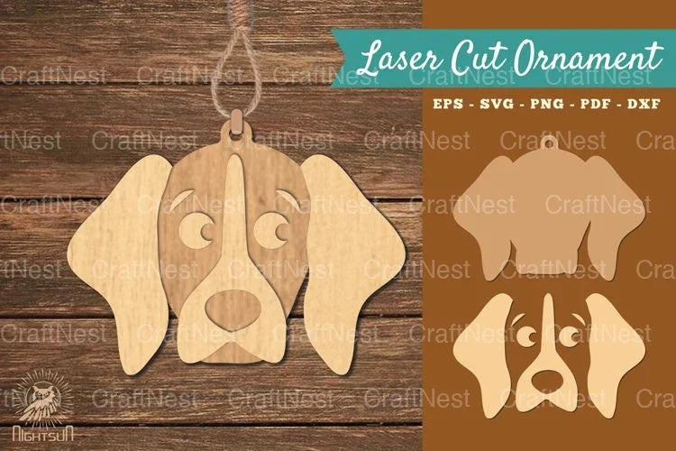 Dog Head Laser Cut Ornament Clipart Bundle - CraftNest - Digital Crafting and Art