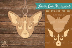 Dog Head Laser Cut Ornament Clipart Bundle - CraftNest - Digital Crafting and Art