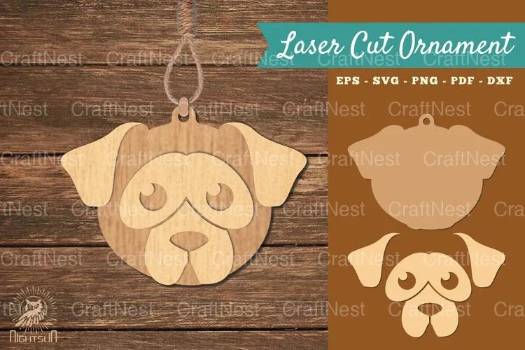 Dog Head Laser Cut Ornament Clipart Bundle - CraftNest - Digital Crafting and Art