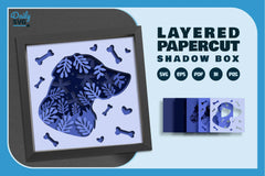Dog Head Silhouette Papercut SVG Bundle - CraftNest - Digital Crafting and Art