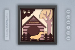 Dachshund Dog House Papercut SVG Bundle - CraftNest - Digital Crafting and Art