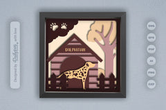 Dalmatian Dog House Papercut SVG Bundle - CraftNest - Digital Crafting and Art