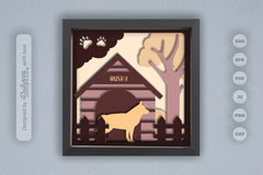 Siberian Husky Dog House Papercut SVG Bundle - CraftNest - Digital Crafting and Art
