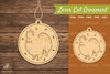 Dog Laser Cut Ornament Clipart Bundle