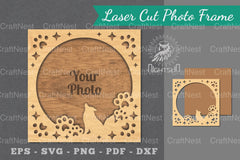 Dog Laser Cut Photo Frame Clipart Bundle - CraftNest - Digital Crafting and Art