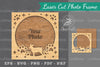 Dog Laser Cut Photo Frame Clipart Bundle