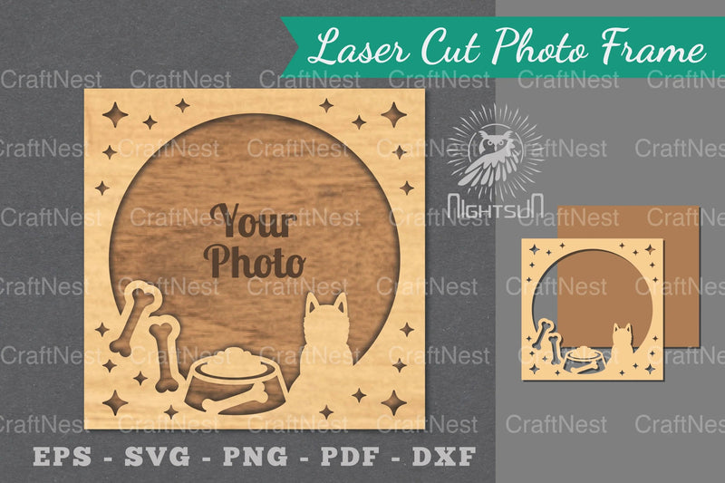 Dog Laser Cut Photo Frame Bundle - CraftNest - Digital Crafting and Art