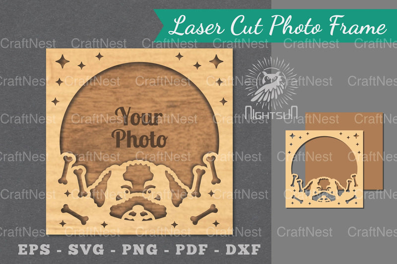 Dog Laser Cut Photo Frame Clipart Bundle - CraftNest - Digital Crafting and Art