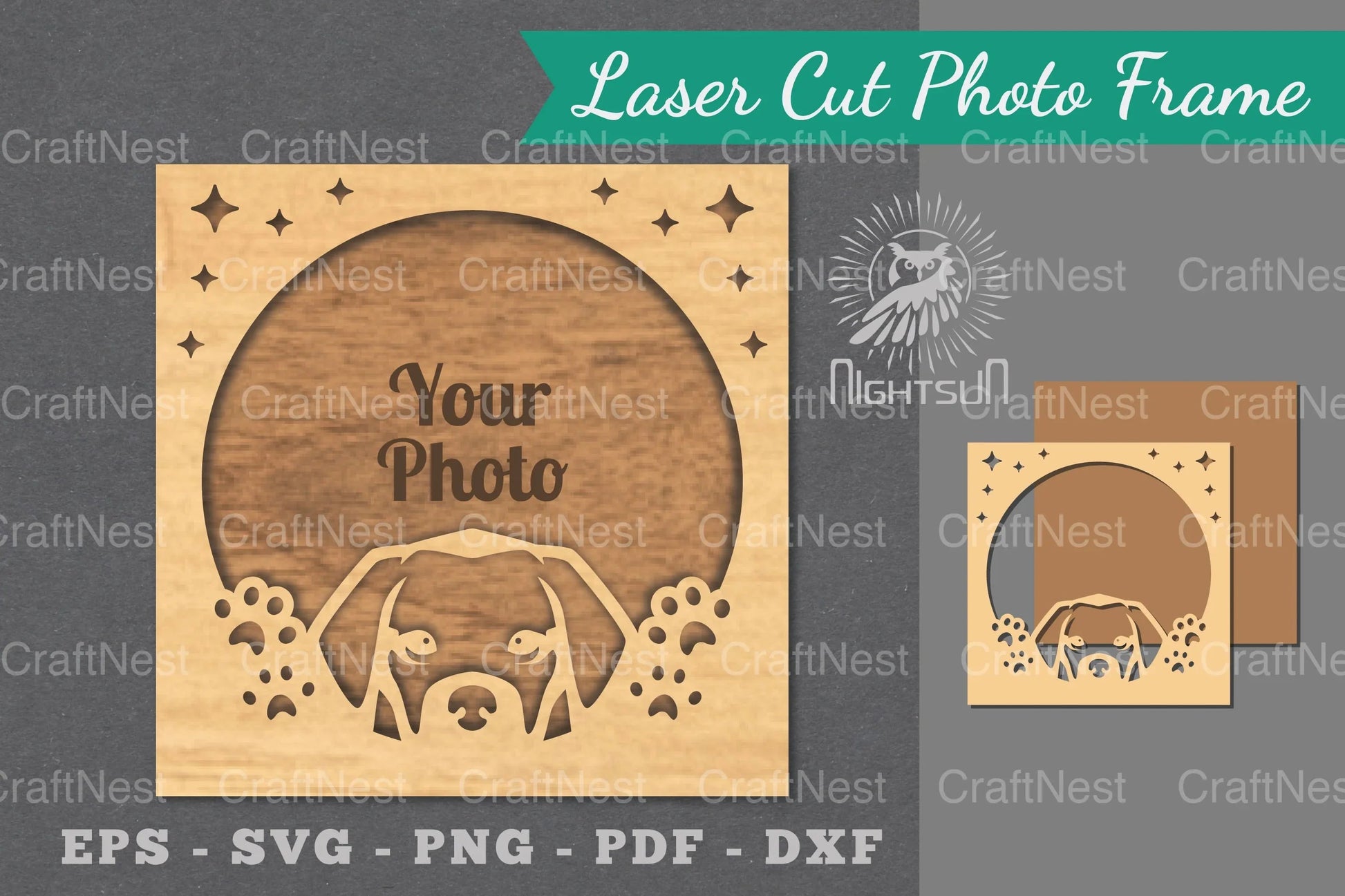 Dog Laser Cut Photo Frame Bundle - CraftNest - Digital Crafting and Art