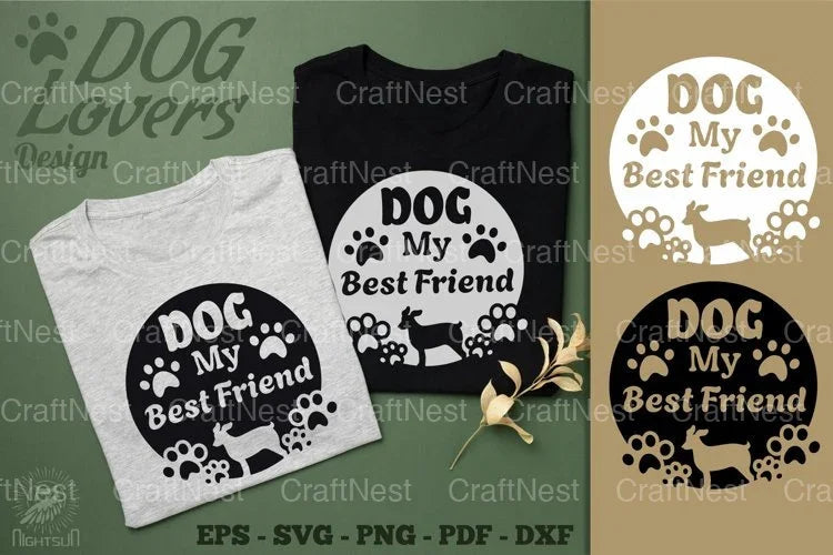 Dog My Best Friend Design Clipart Bundle - CraftNest - Digital Crafting and Art