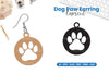Dog Paw Earring Laser Cut SVG Bundle