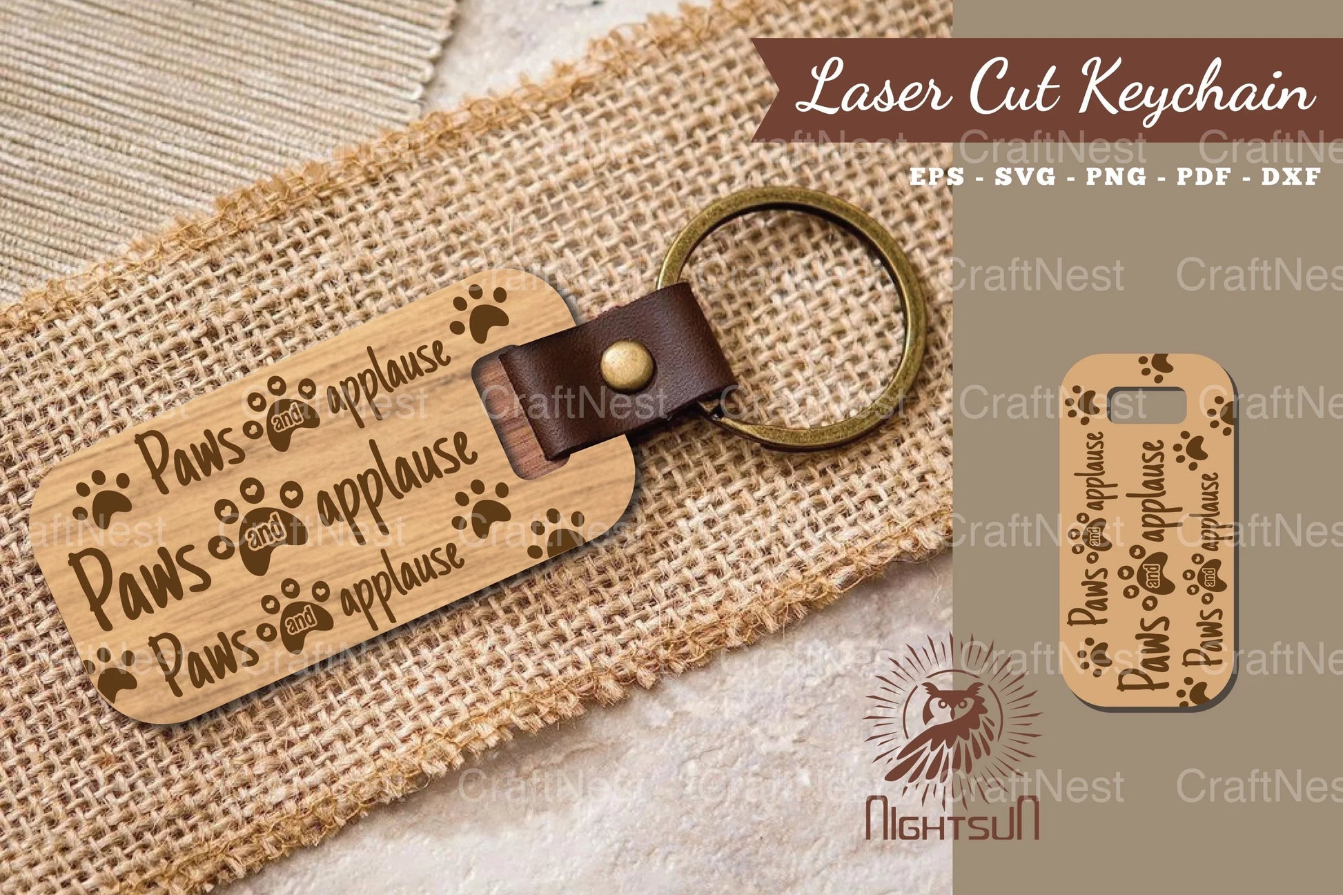 Dog Quotes Laser Cut Keychain Bundle - CraftNest - Digital Crafting and Art