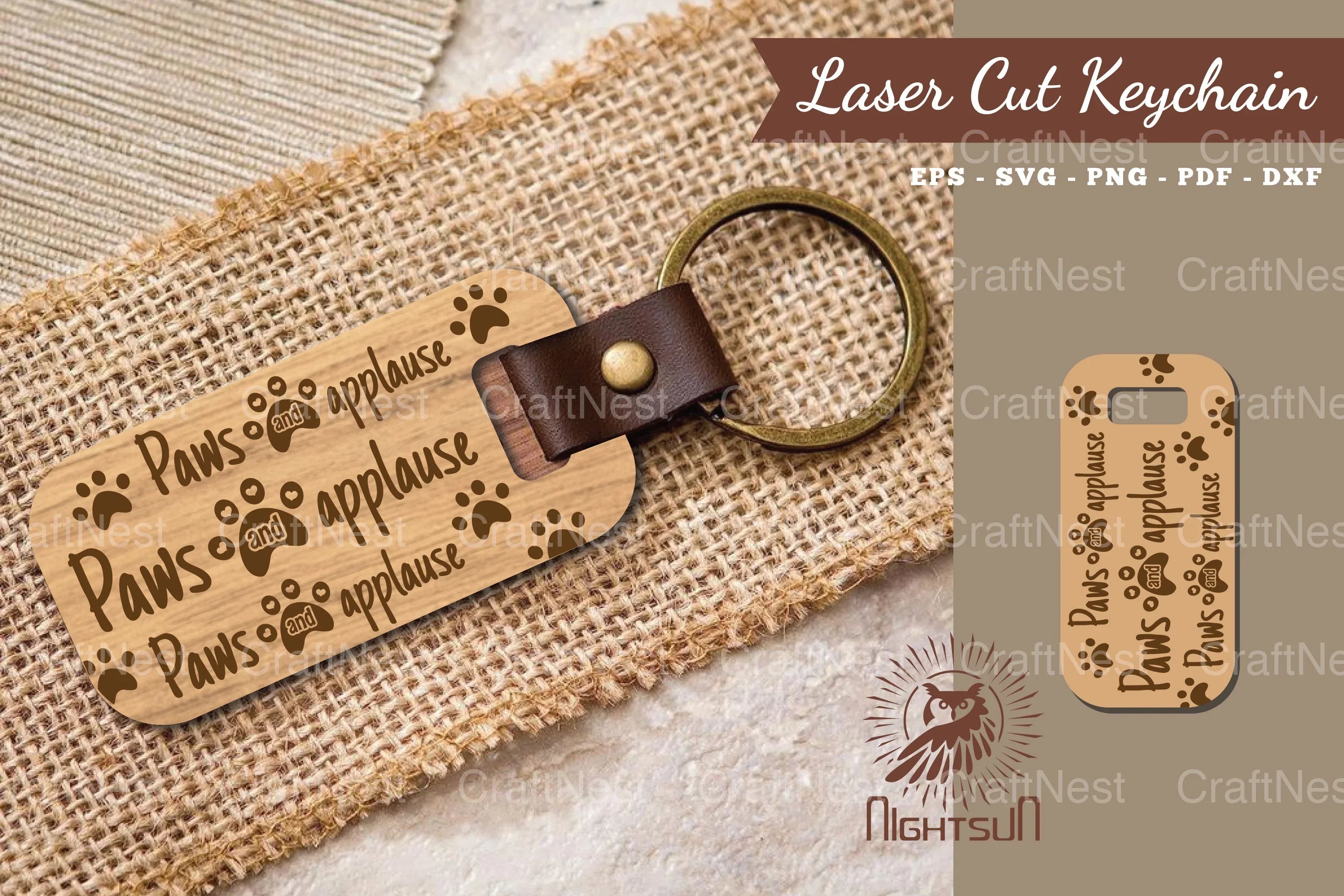 Dog Quotes Laser Cut Keychain Bundle - CraftNest - Digital Crafting and Art