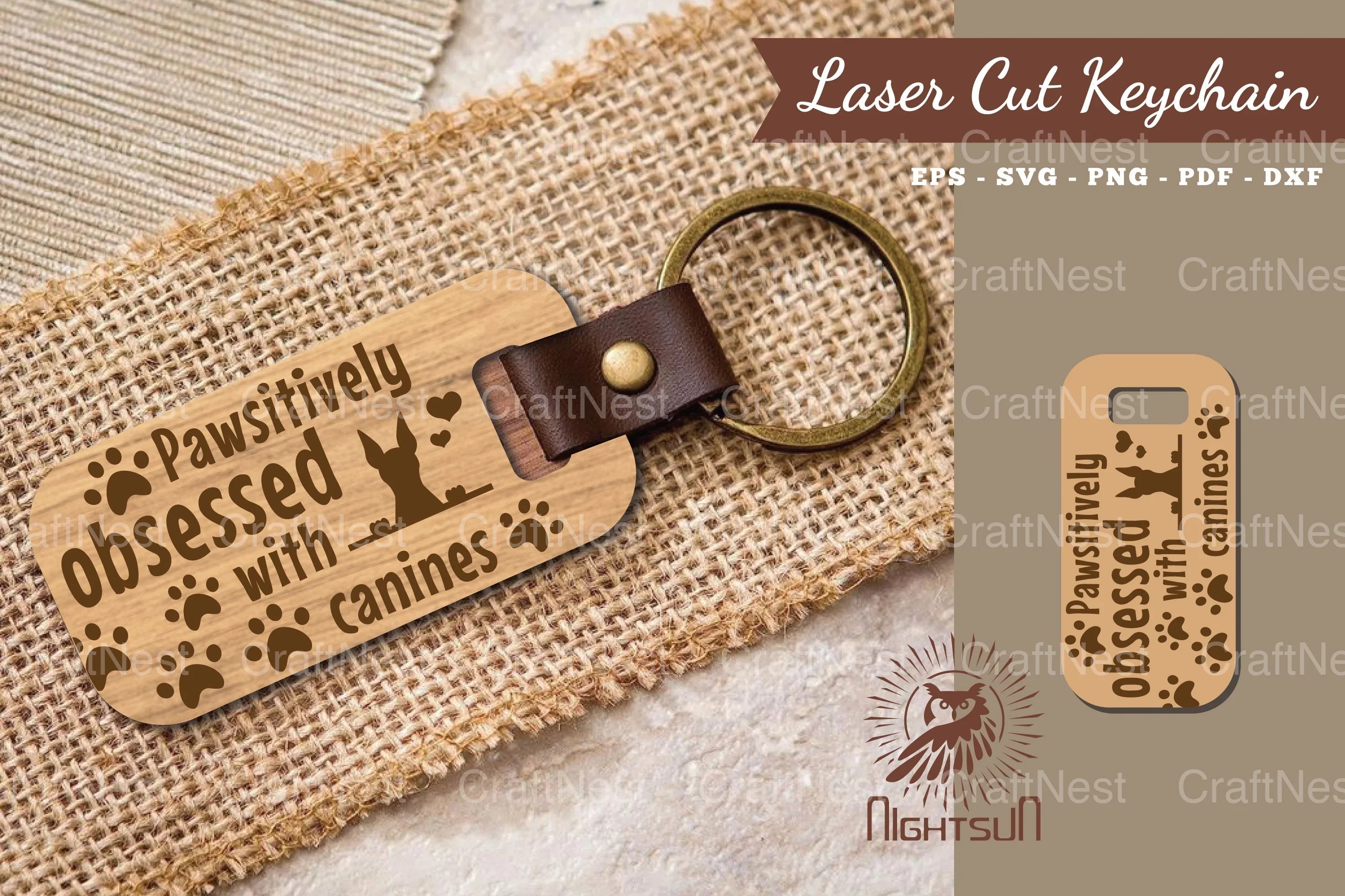 Dog Quotes Laser Cut Keychain Bundle - CraftNest - Digital Crafting and Art