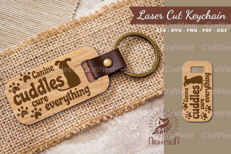 Dog Quotes Laser Cut Keychain Bundle - CraftNest - Digital Crafting and Art